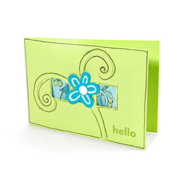 Hello Card w/3 Windows - Beth Reames
