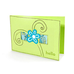 Hello Card w/3 Windows - Beth Reames