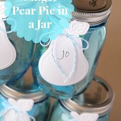 Ginger Pear Pie in a Jar Label