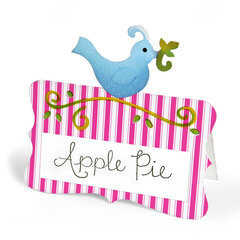 Apple Pie Food Label Table Card