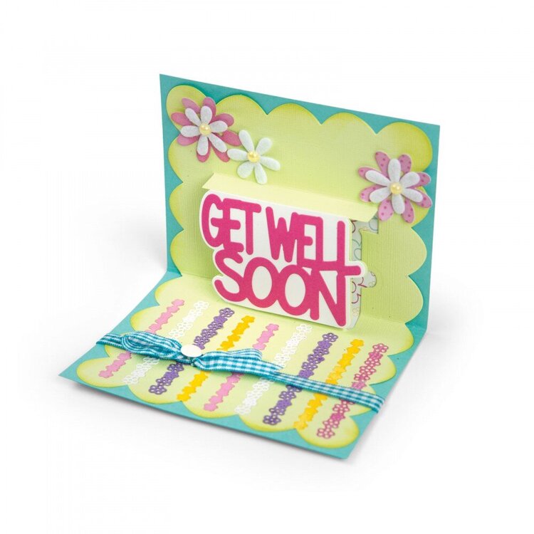 Get Well Soon Drop-in can be added to any Drop-n Card Base