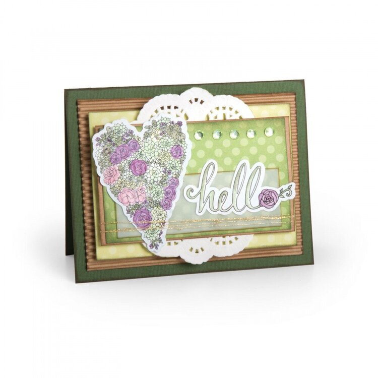 Hello featuring new In Bloom Coloring Stickers from Jen Long for Sizzix