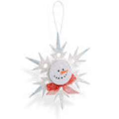 Snowman Snowflake Ornament - Debi Adams