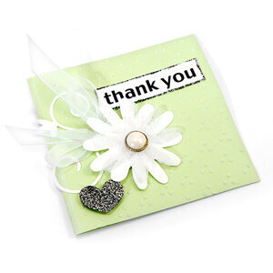Embossed Dots Thank You Card