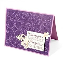 Scrollmark Embossed Wedding Card