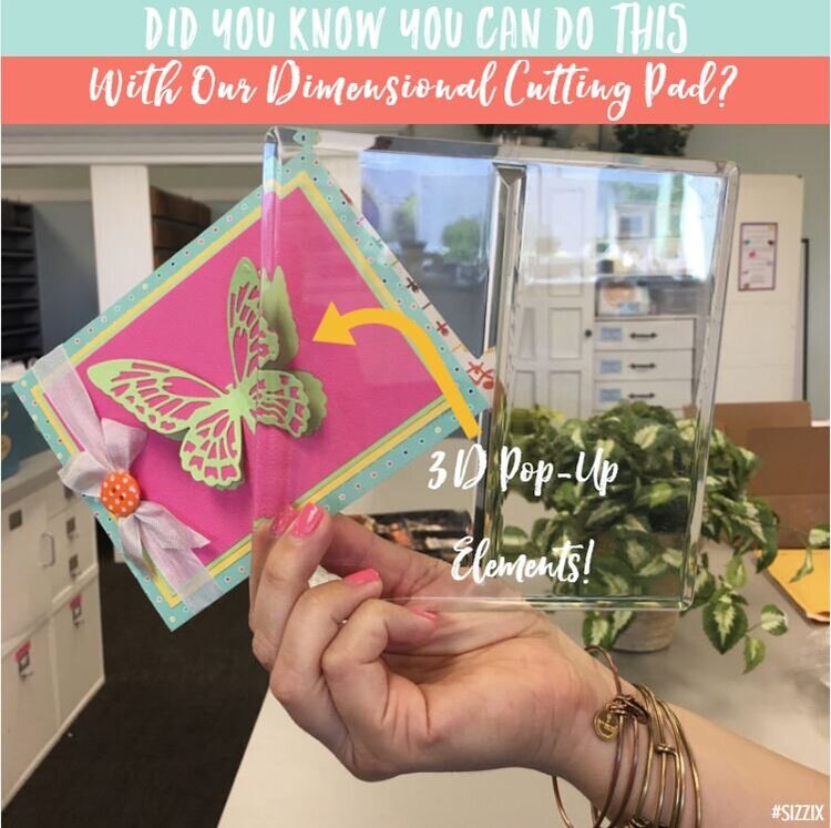 Did you know you can do this with your Sizzix Dimensional Cutting Pad?
