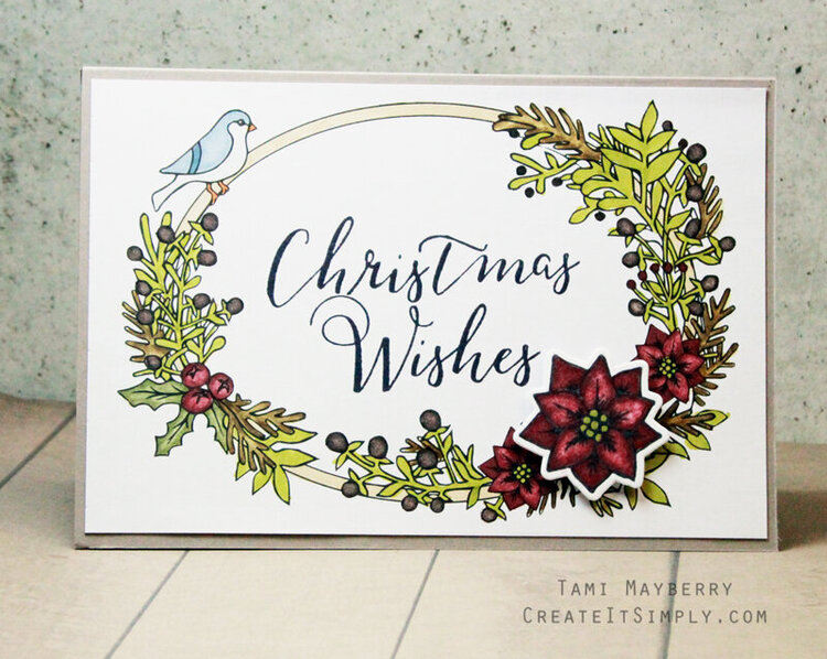 Start Your Christmas Making With This Quick Card DIY by Tami Mayberry for Sizzix