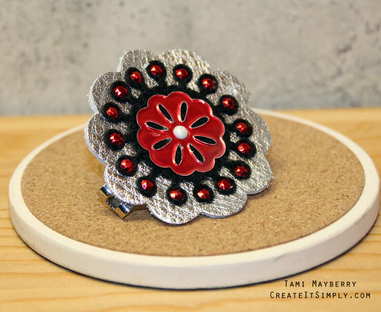 DIY Barrette by Tami Mayberry for Sizzix