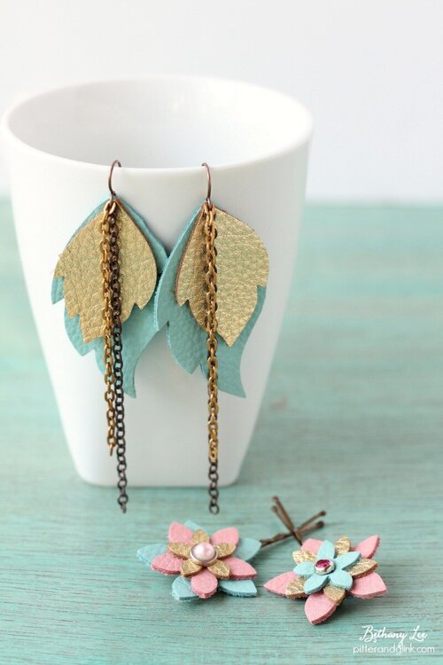 DIY Earrings and Hair Clips by Bethany Lee for Sizzix