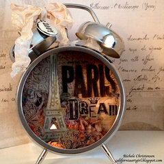 Paris Assemblage Clock by Rachel Christensen