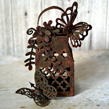 Create Texture With This Butterfly Lantern DIY by Jan Hobbins for Sizzix