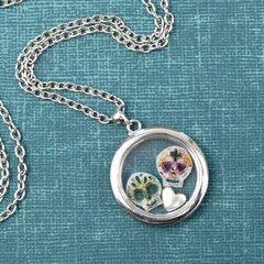This Sugar Skull Memory Locket Is A Perfect Saturday DIY! by Adrianne Surian for Sizzix