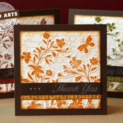 Autumn Card Set by Tami Hartley Introducing Sizzix/Hero Arts Stamp & Emboss Sets