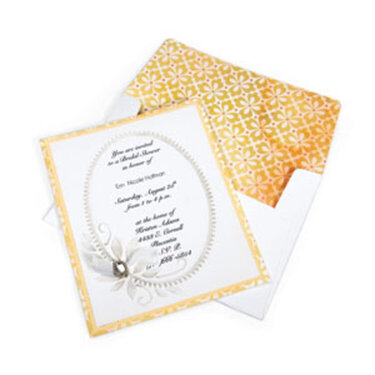 Elegant Bridal Shower Invitation by Cara Mariano