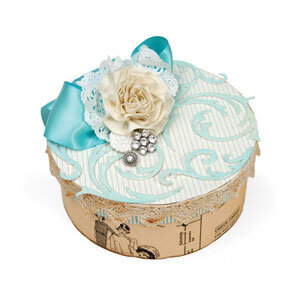 Elegant Flourishes Hat Box by Debi Adams