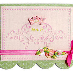 Embossed Family Card by Cara Mariano