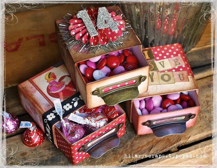 Valentine Vintage Candy Boxes
