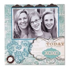 Today, Tomorrow, and Forever Scrapbook Page by Deena Ziegler