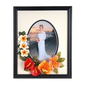 Tropical Flowers Wedding Frame by  Susan Tierney-Cockburn