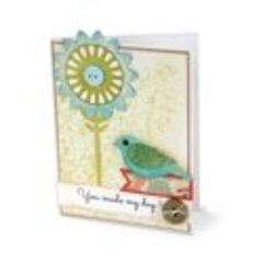 You Made My Day Bird and Flower Card by Deena Ziegler