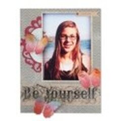 Be Yourself Scrapbook Page by Deena Ziegler