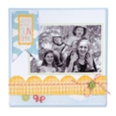 Good Morning Sunshine Scrapbooks Page by Deena Ziegler