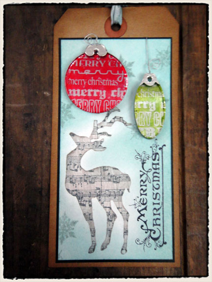 Tim Holtz 2011 12 Tags of Christmas Tag 5 Alternate Project