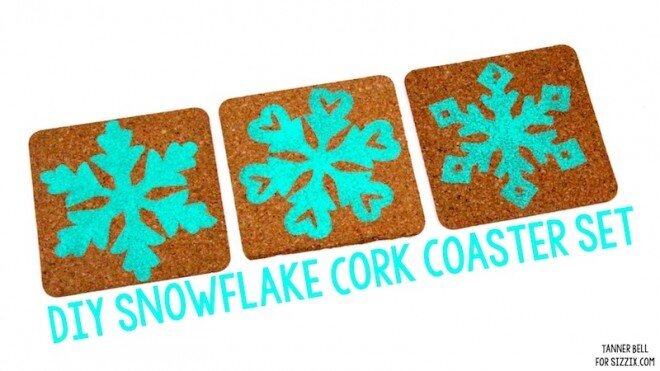 DIY Snowflake Cork Coasters using Sizzix Eclips2