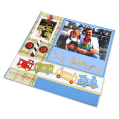 All Aboard Scrapbook Page