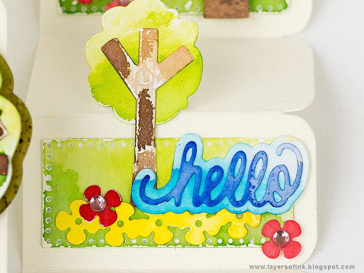 Happy Step Up card by AnnaKarin for Sizzix Project Idea