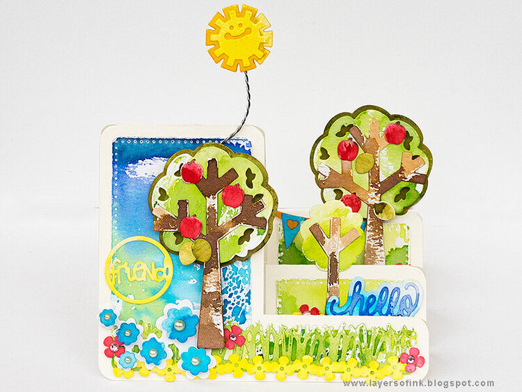 Happy Step Up card by Anna-Karin for Sizzix