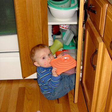 May 2 (POD) First time in the Tupperware Cupboard