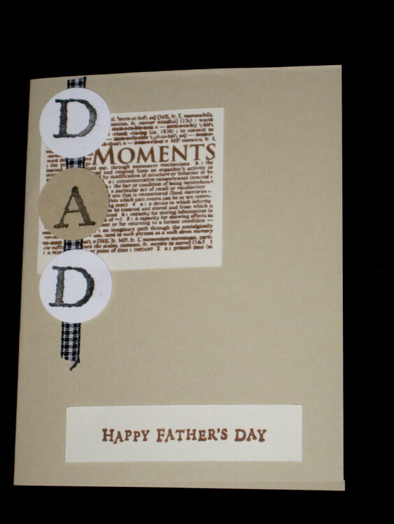 Father&#039;s Day Card for Swap