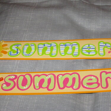 Example of &#039;Summer&#039; title for swap