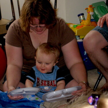 JFF - Myself and Connor opening his presents