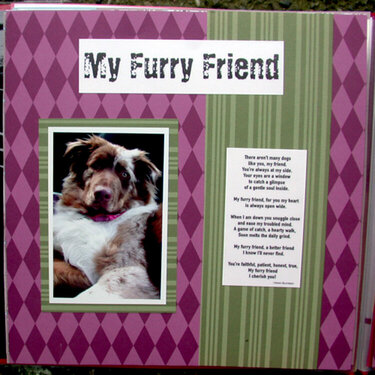Brock scrapbook- furry friend pg 1