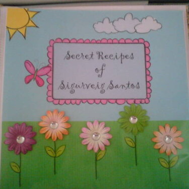 The front page in my recipe book