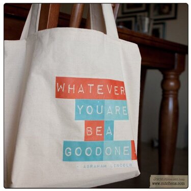Whatever you are, be a good one hybrid bag