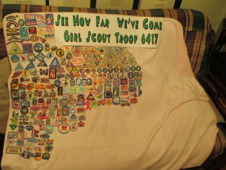 Girl Scout Patch Blanket
