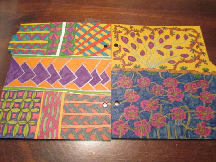 Zentangle Snap Book Divider Pages Set 3