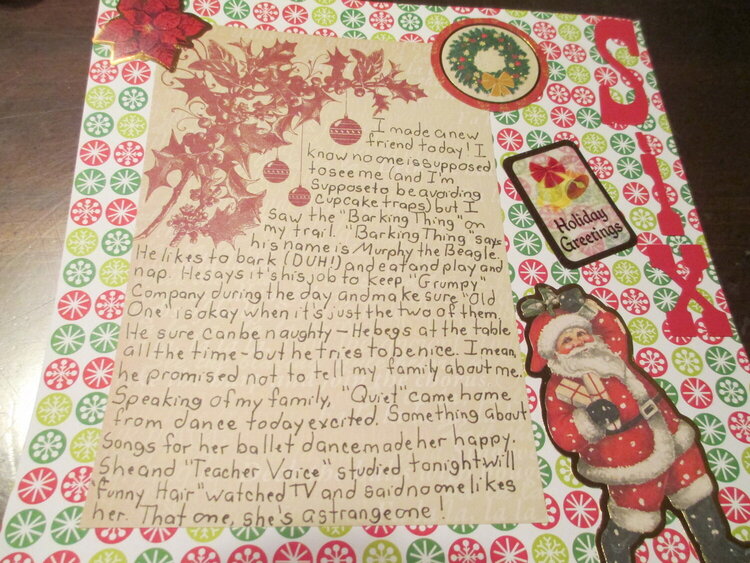 December Daily Day 6 2012 Journaling