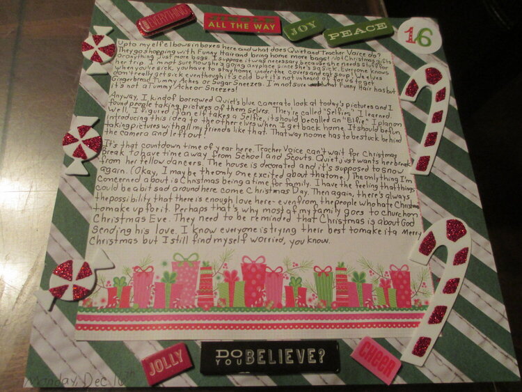 December Daily 2013 Day 16 Journaling