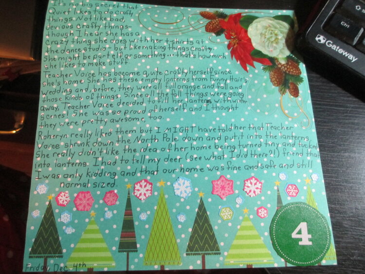 December Daily 2015 Day 4 Journaling