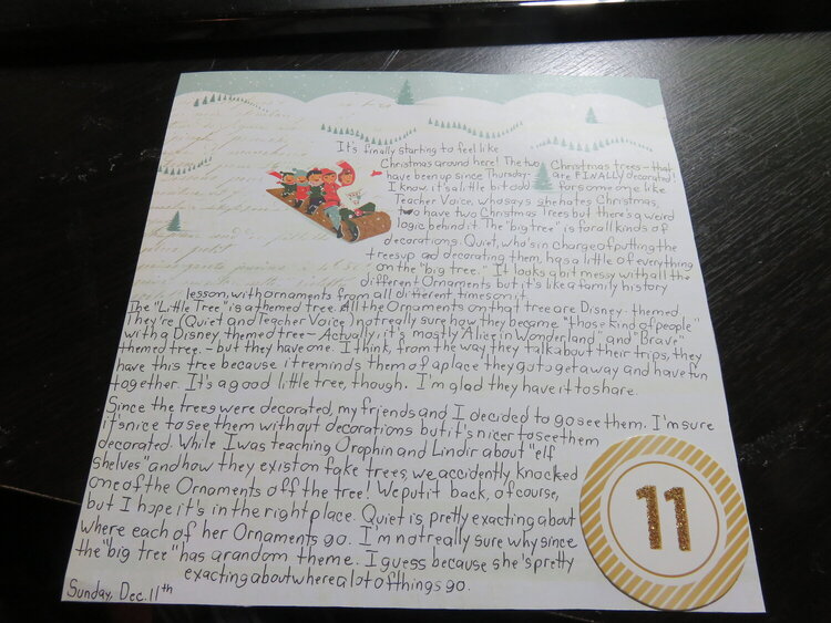 December Daily 2016 Day 11 Journaling