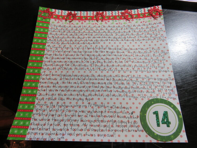 December Daily 2016 Day 14 Journaling