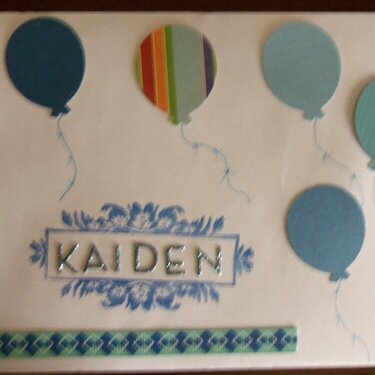 Kaiden&#039;s Baby Shower Envelope