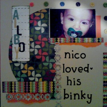 Nico loved his binky