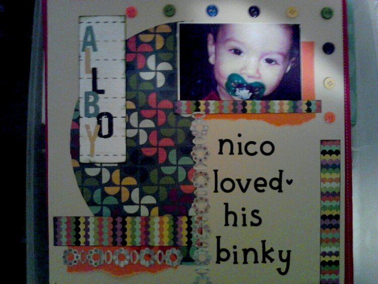 Nico loved his binky
