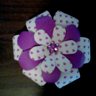 Homemade paper flower