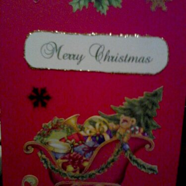 Santa&#039;s Sleigh Christmas Card